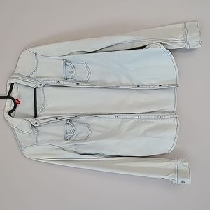 H&M washed jean jacket, women size 4